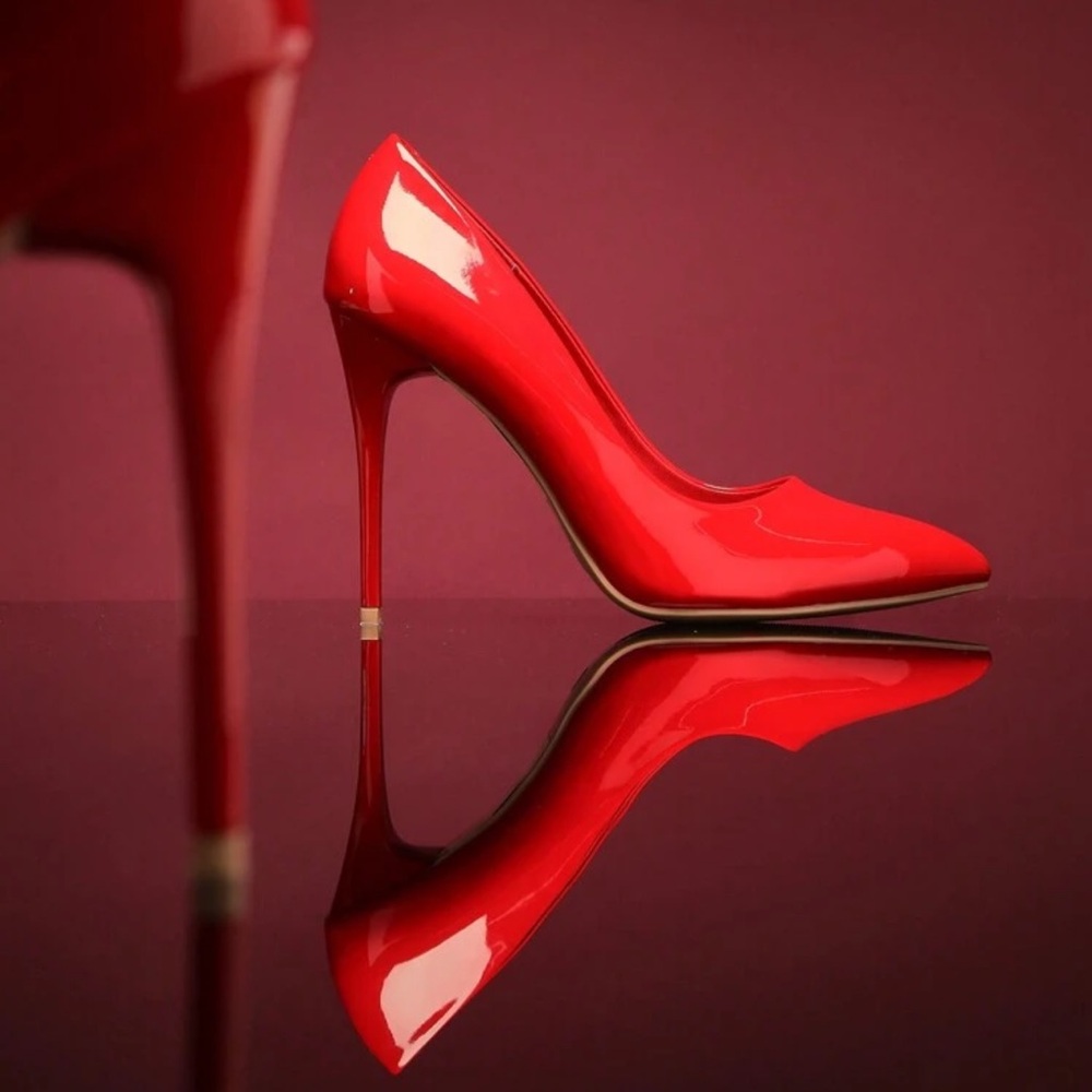 Elegant Red Stiletto Heels
